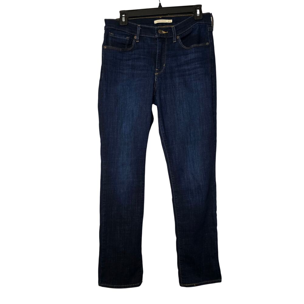 LEVI'S Classic Straight Jeans Size 6 Medium‎ Dark Blue